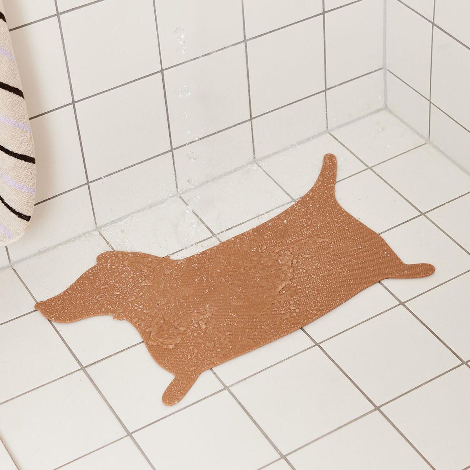 Badematte "Hunsi Hund" - 57,5x35,5 cm (Camel)
