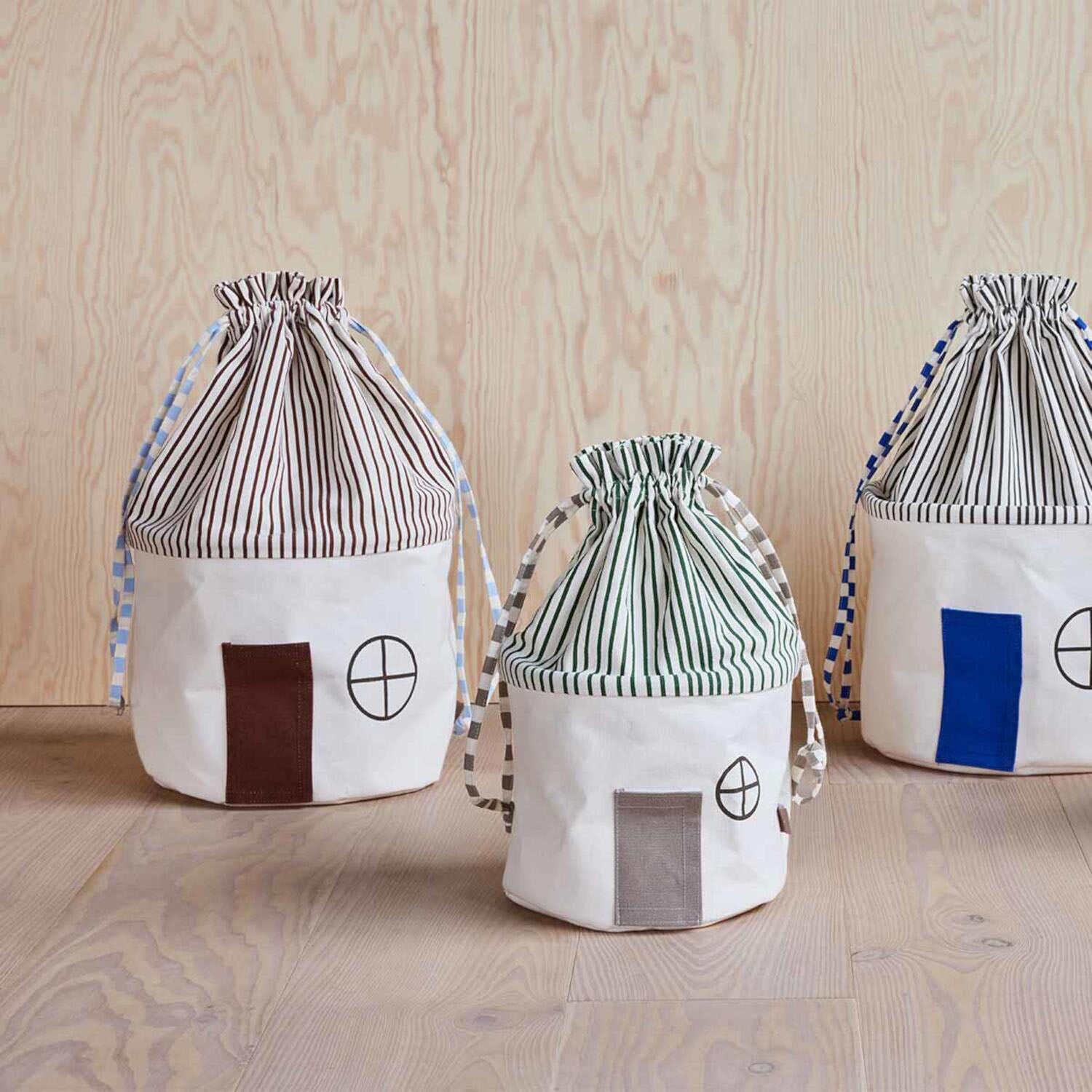 Aufbewahrungskorb "Koya" in Haus-Form - S (Clay)