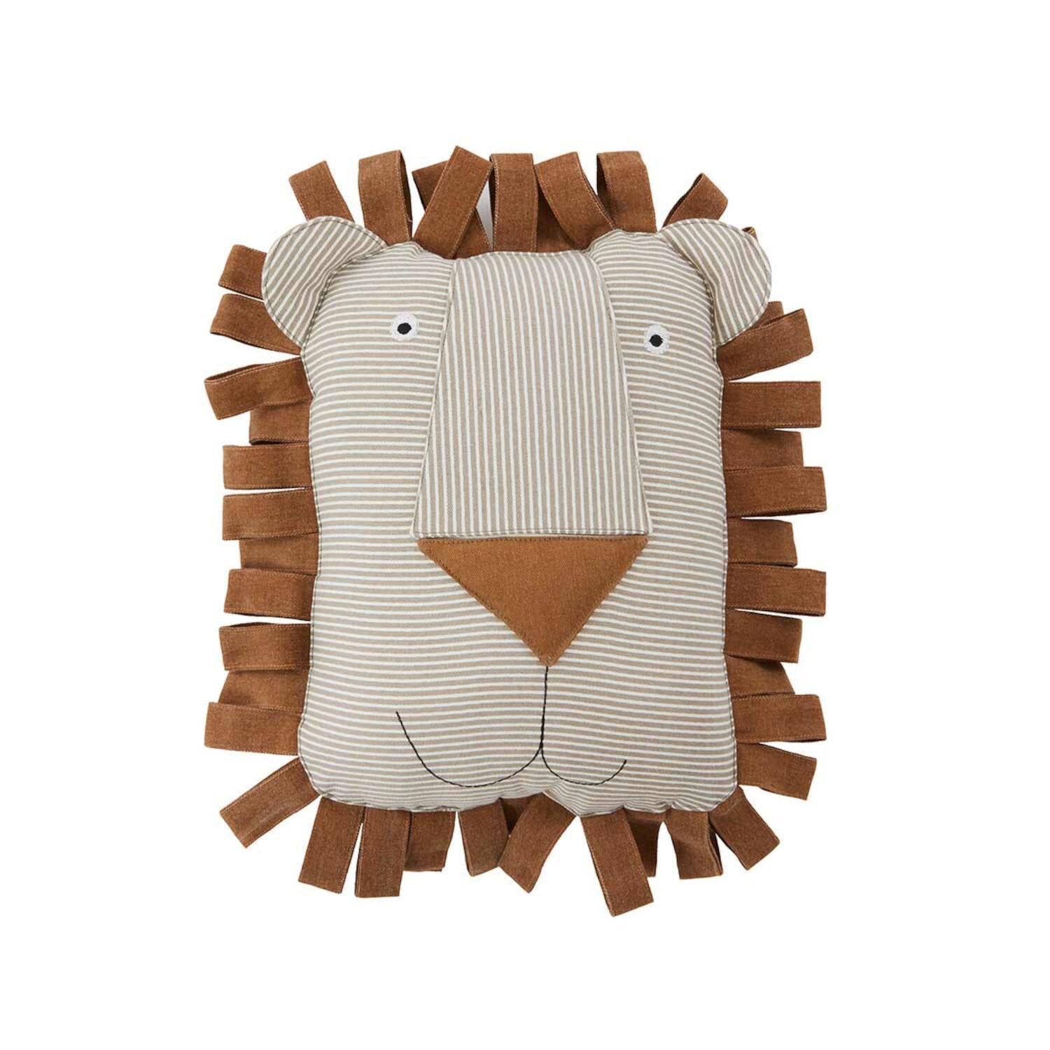 Kuscheltier-Kissen "Lobo Löwe" - 37x14x40 cm (Caramel)