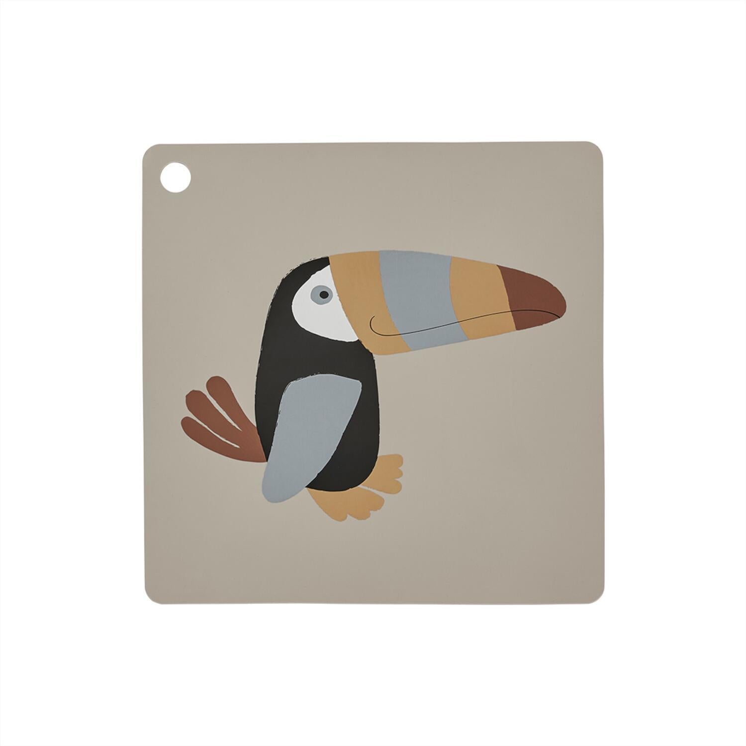 Tischset "Toucan" - 38x38 cm (Clay)