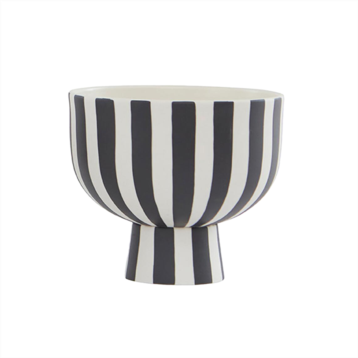 Schüssel "Toppu" - 15x13 cm (Weiß/Schwarz)