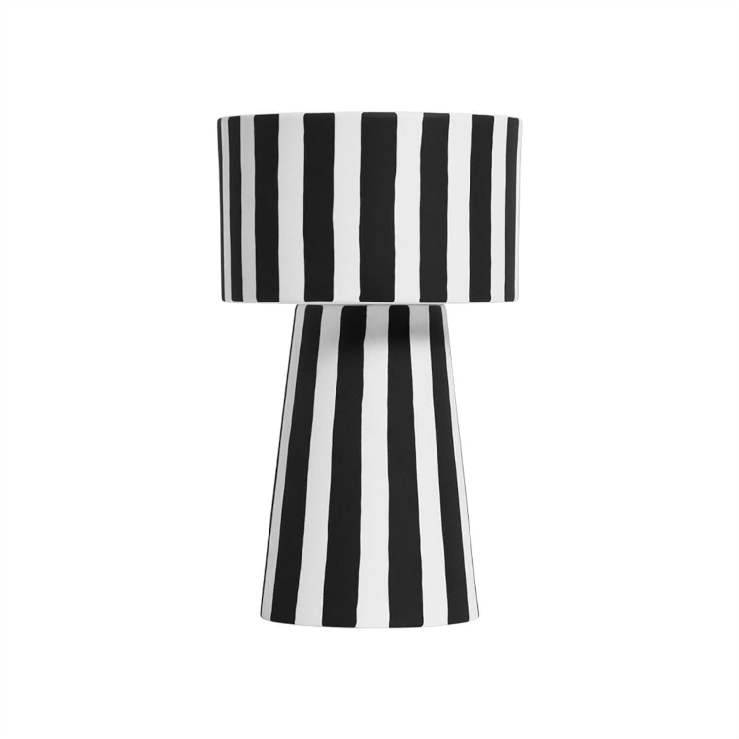 Blumentopf "Toppu" - 24 cm (Weiß/Schwarz)