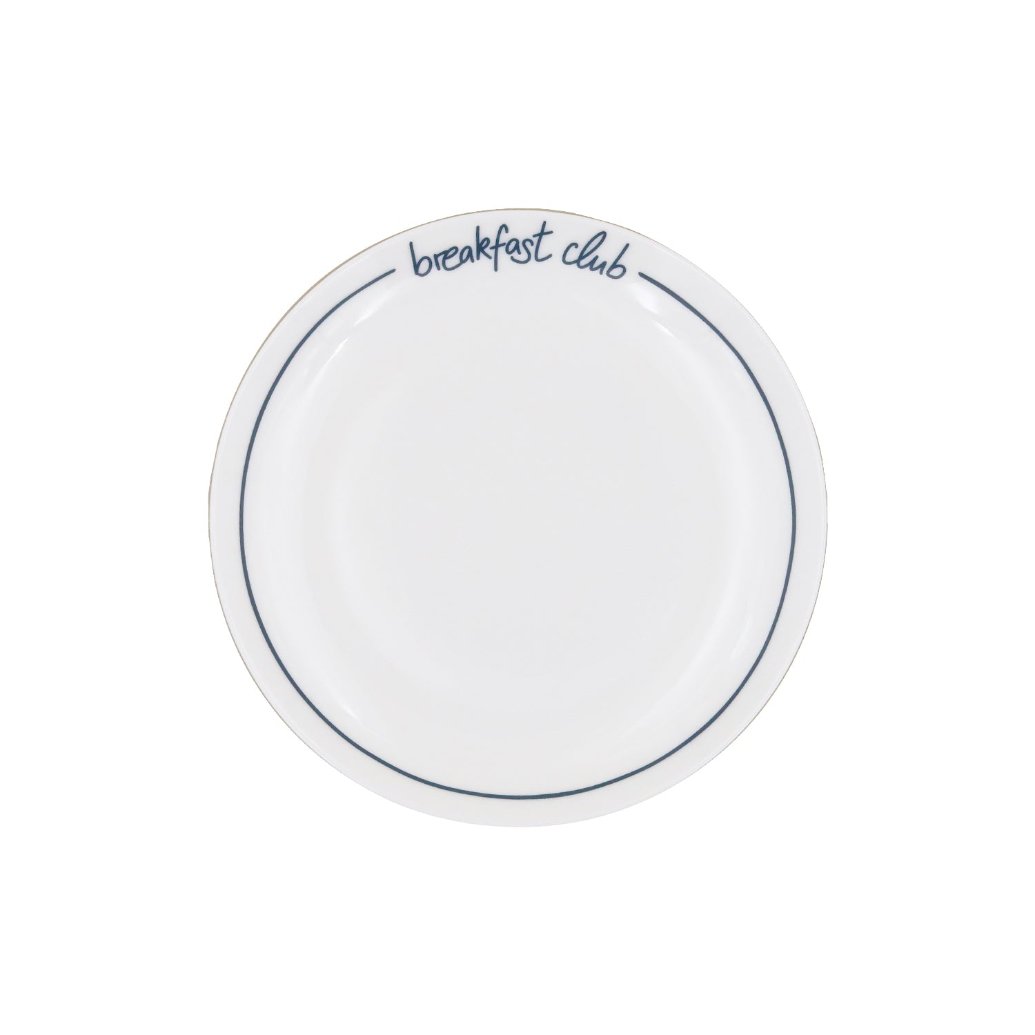 Runder Frühstücksteller "Breakfast Club" - 20,4 cm (Dunkelblau)