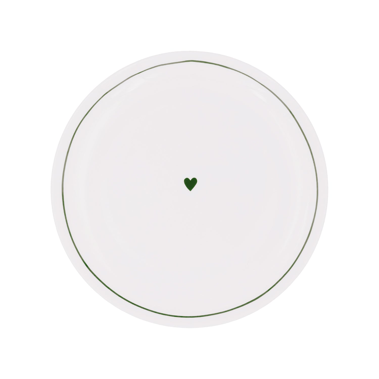 Runder Platzteller "Herz" - 30,2 cm (Grün)