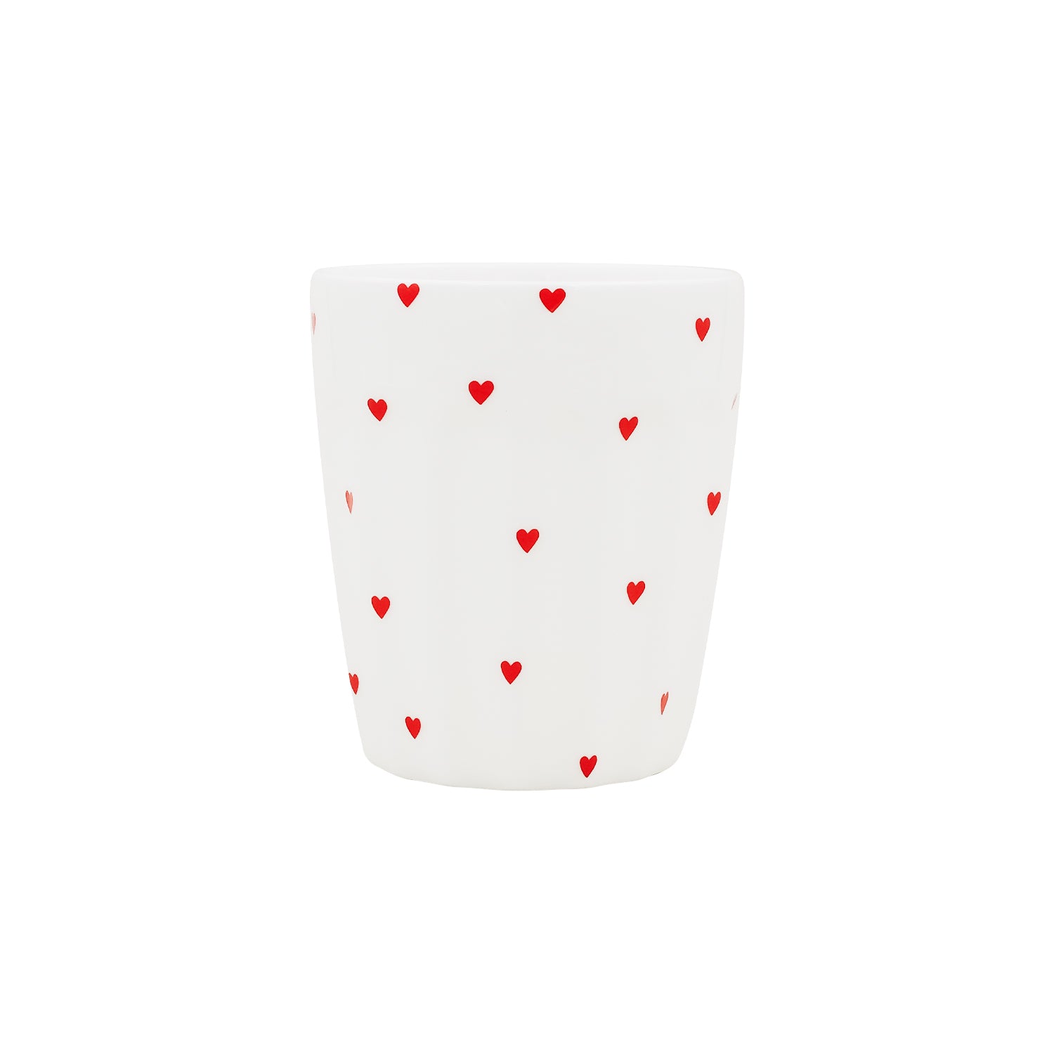 Becher "Kleine Herzen" (Rot)