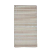 Handtuch mit geometrischem Streifenmuster in Sand- und Cremefarben, rechteckig