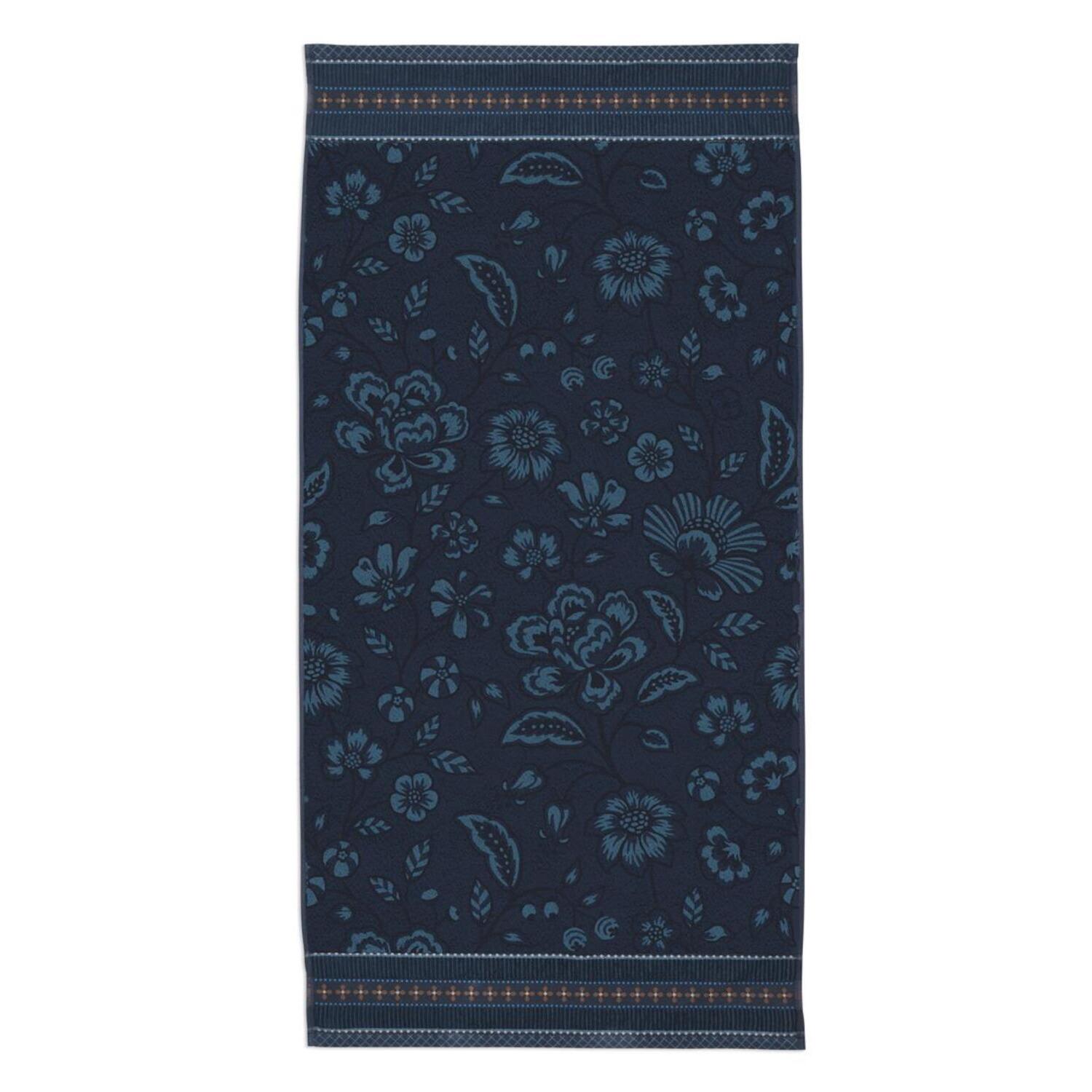 Badehandtuch "Jasmin Jacquard" - 70x140 cm (Dark Blue)
