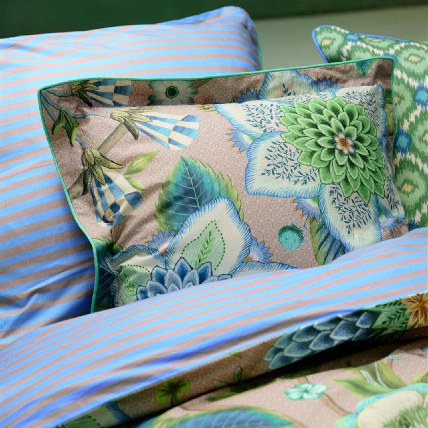 Kissen "Viva La Vida" - 45x45 cm (Blau)