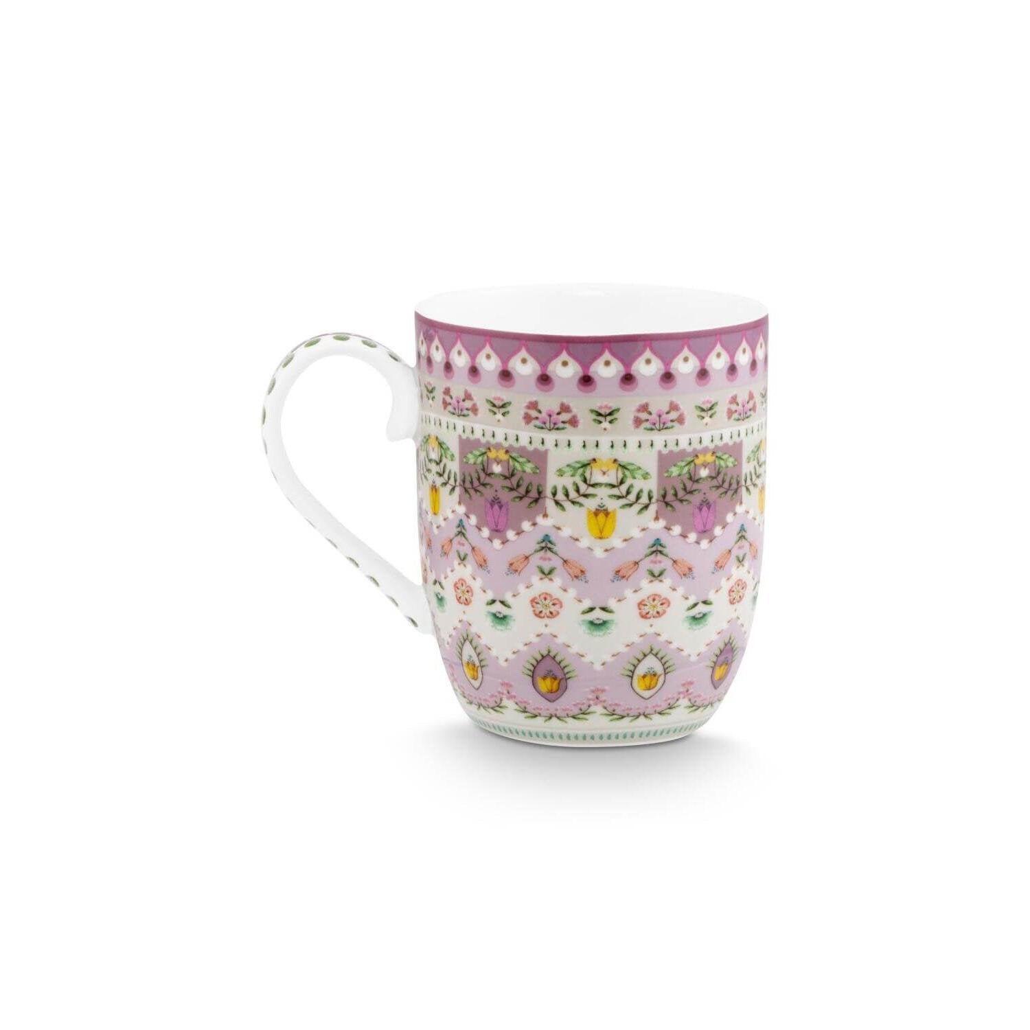 Tasse "Lily & Lotus" im 2er-Set - 100 ml (Bunt)