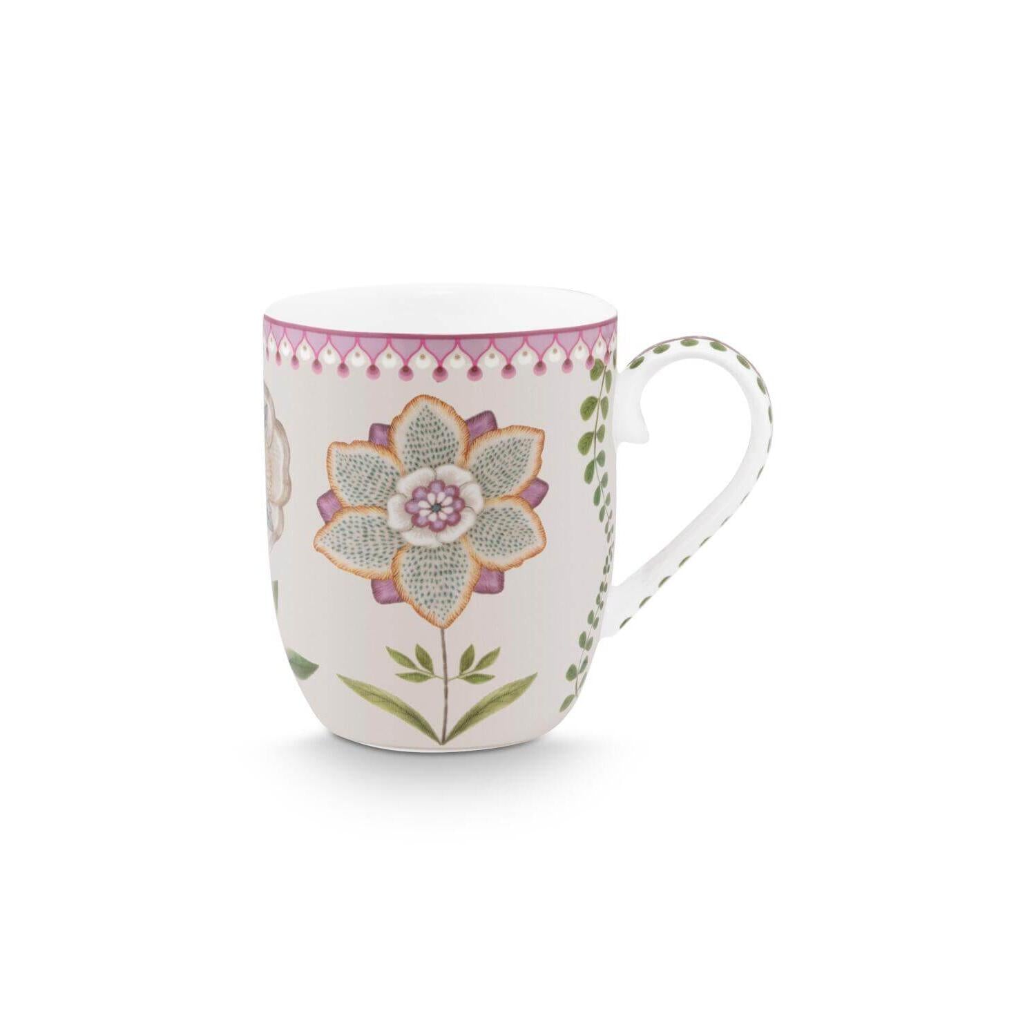 Tasse "Lily & Lotus" im 2er-Set - 100 ml (Bunt)