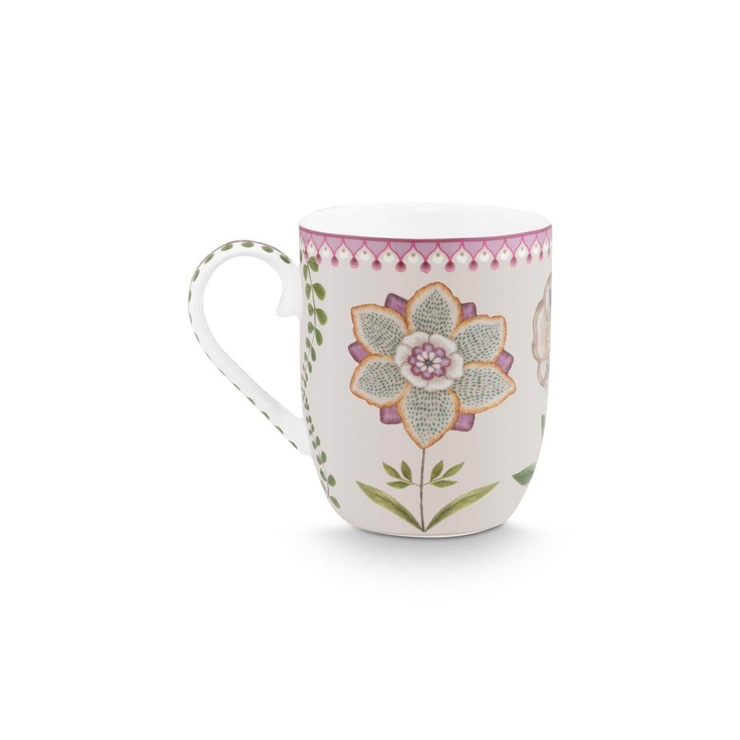 Tasse "Lily & Lotus" im 2er-Set - 100 ml (Bunt)