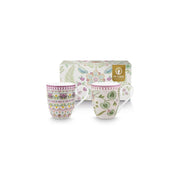 XL-Tasse "Lily & Lotus" im 2er-Set - 450 ml (Bunt)