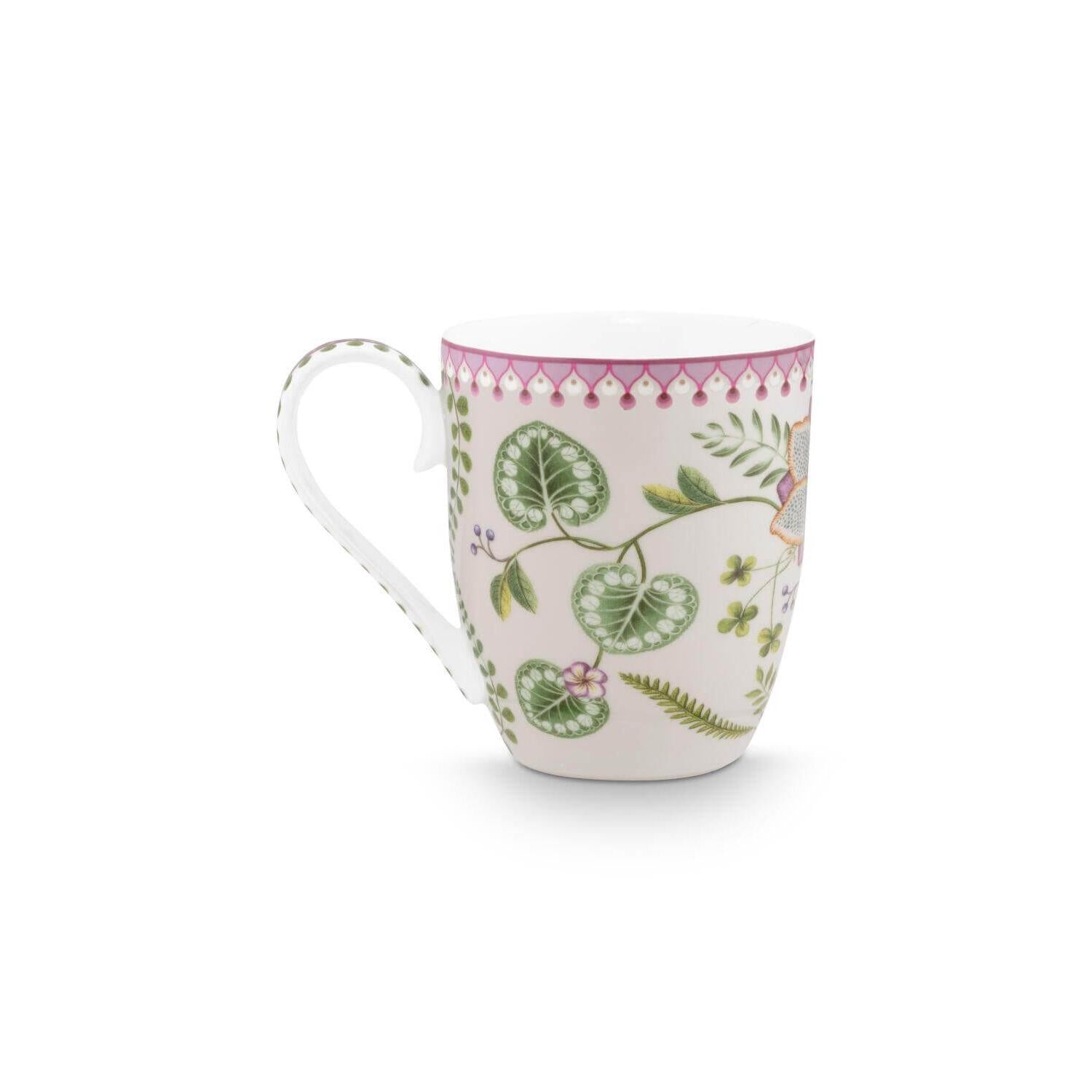 XL-Tasse "Lily & Lotus" im 2er-Set - 450 ml (Bunt)