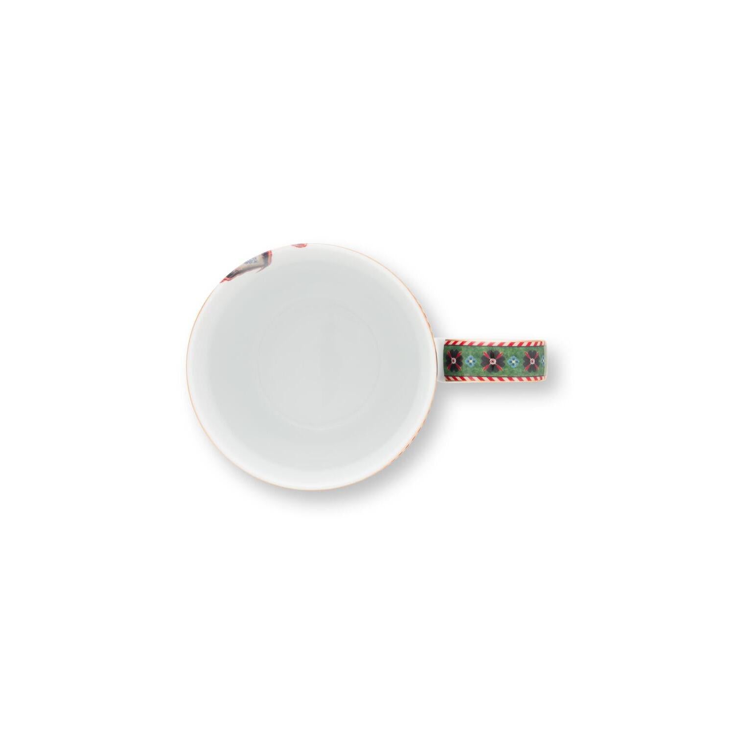 Tasse "Flower Blues"- 450 ml (Blau)