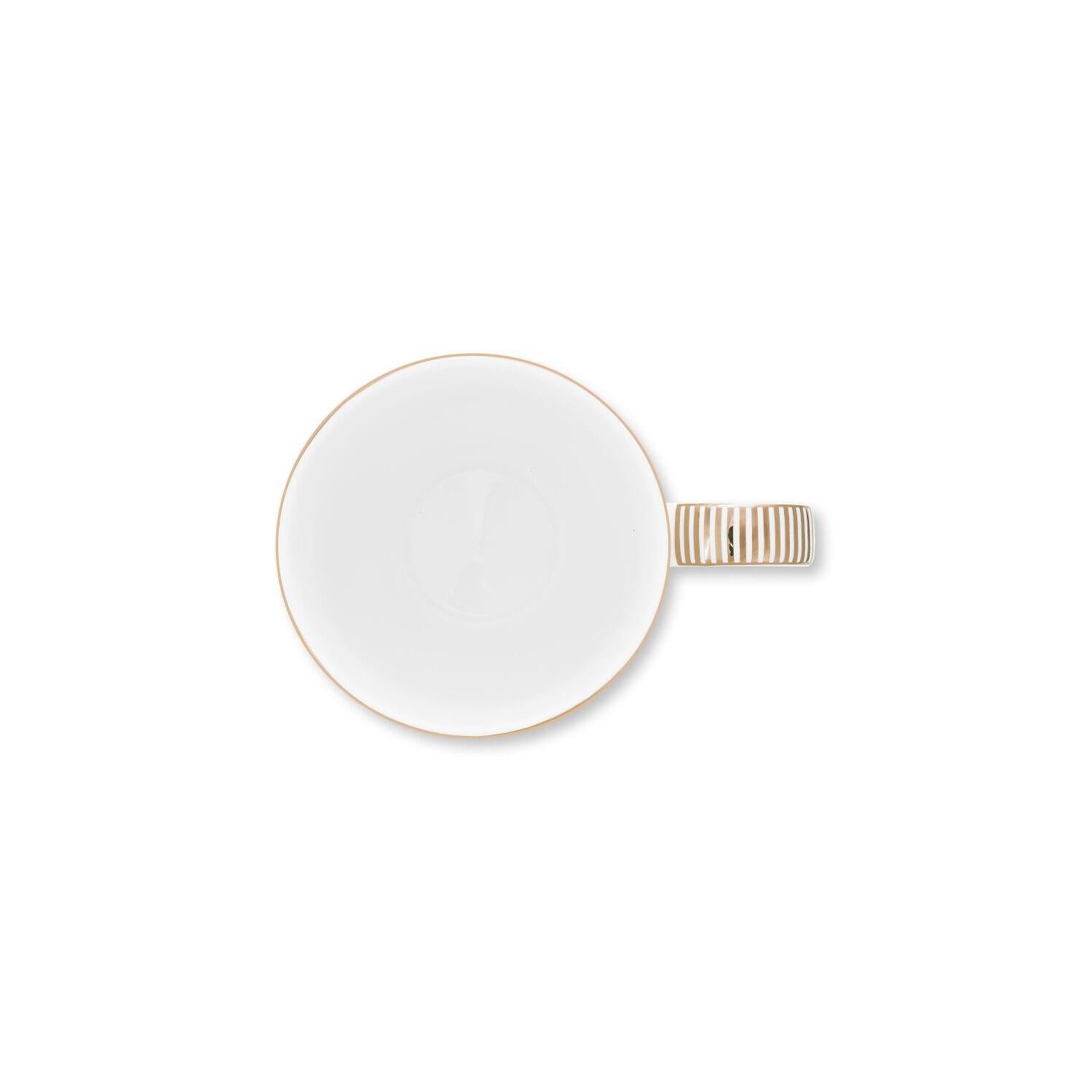 Tasse "Dot Delight" - 350 ml (Weiß/Gold)