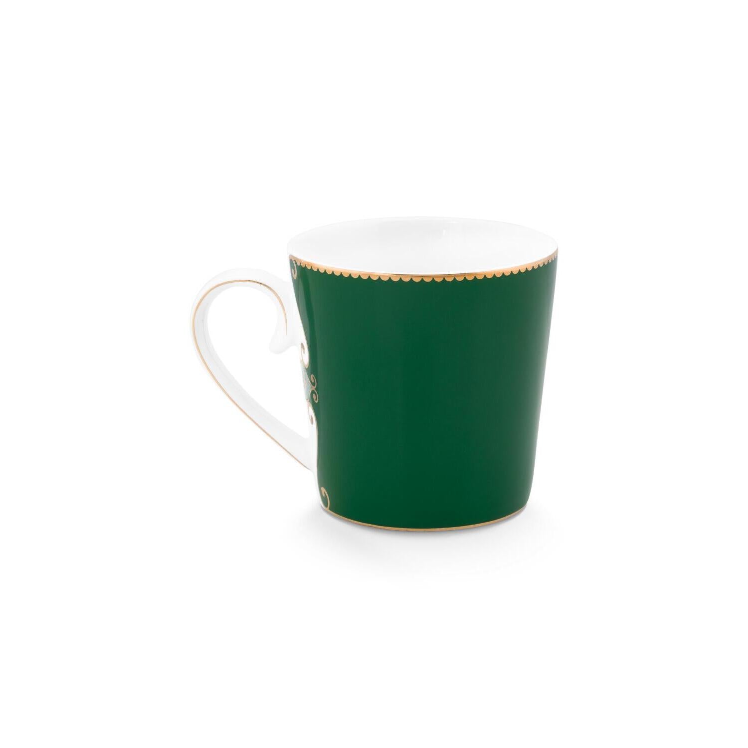 Tasse "Love Birds Medallion" - 250 ml (Dunkelgrün)