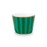 Eierbecher "Love Birds Stripes" - 4,9x4,9x4 cm (Emerald-Green)