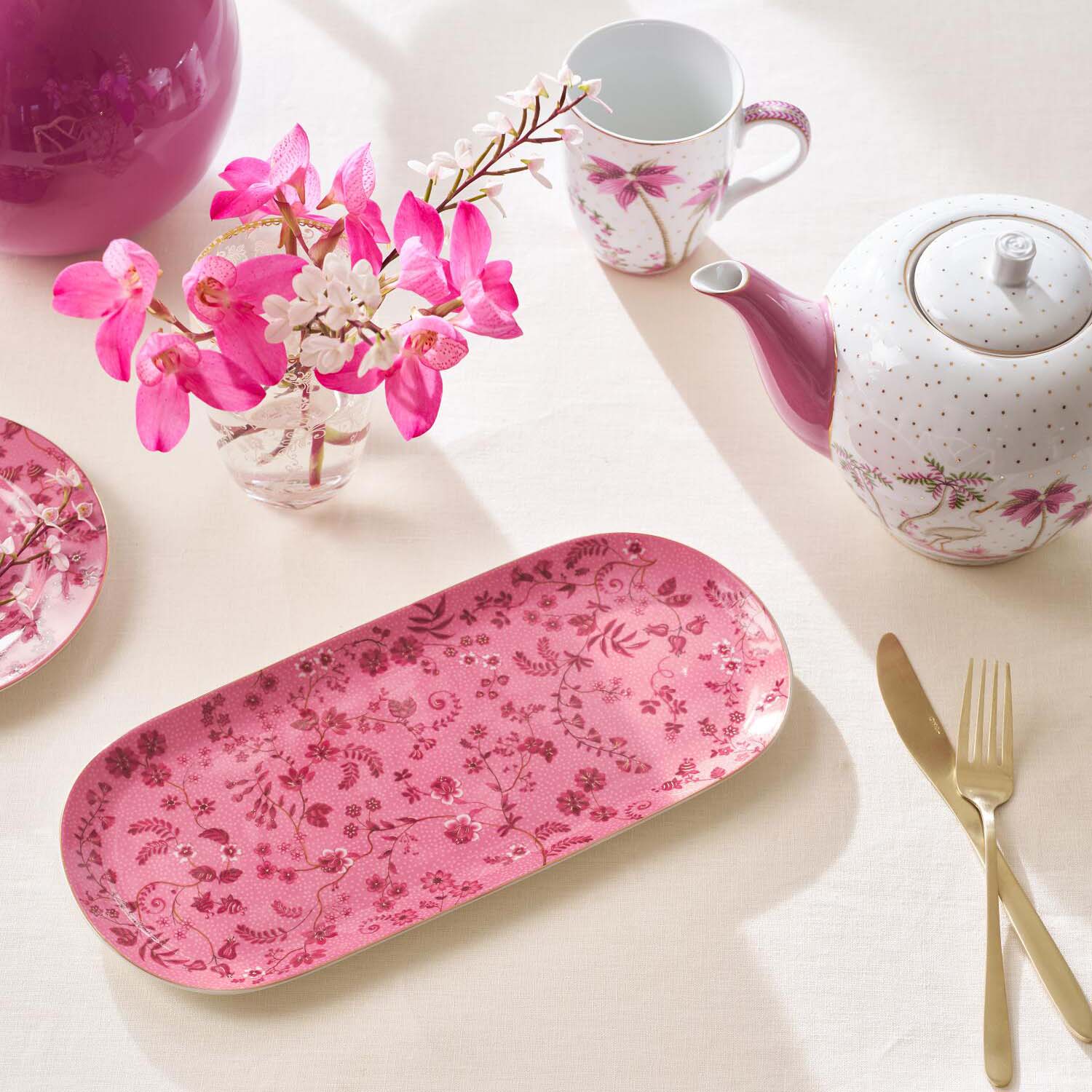 Kuchenplatte "Jolie" - 33,3x15,5 cm (Rosa)