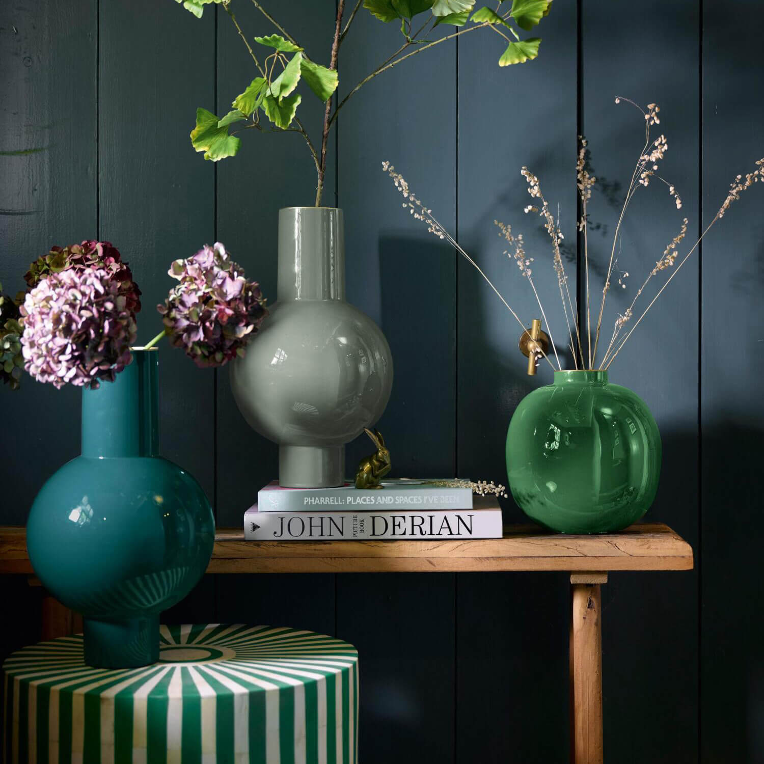 Metallvase - 24x40 cm (Mid Green)