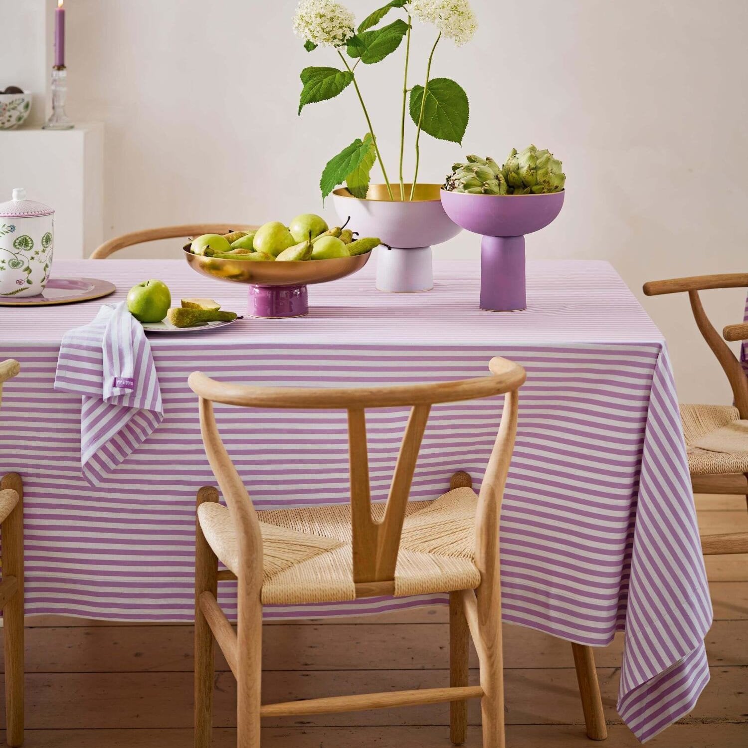 Niedriges Metalltablett - 12,5x35 cm (Lila)