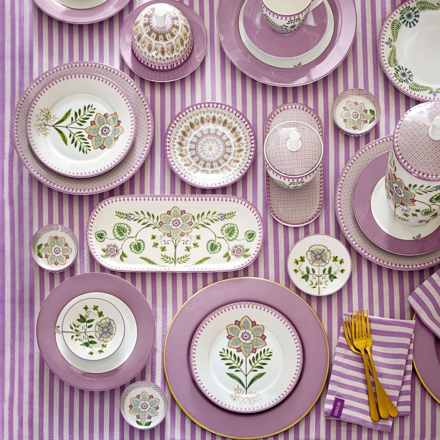 Teller "Lily & Lotus Tiles" - 26,5 cm (Lila)