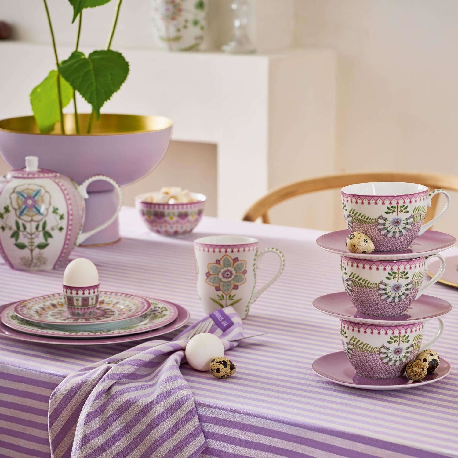 Teekanne "Lily & Lotus Tiles" - 1,6 l (Lilla)