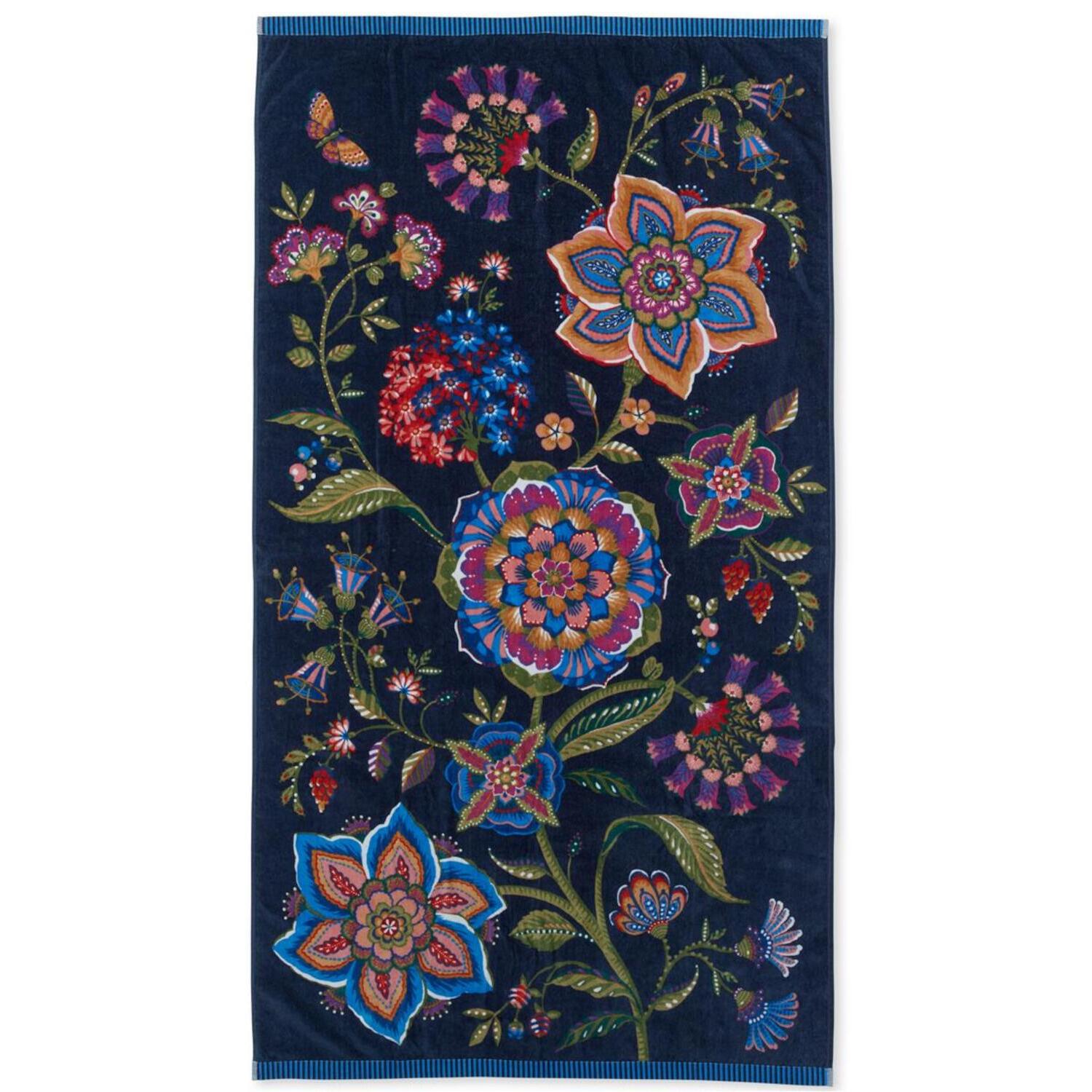 Strandtuch "Viva La Vida" - 100x180 cm (Dunkelblau)