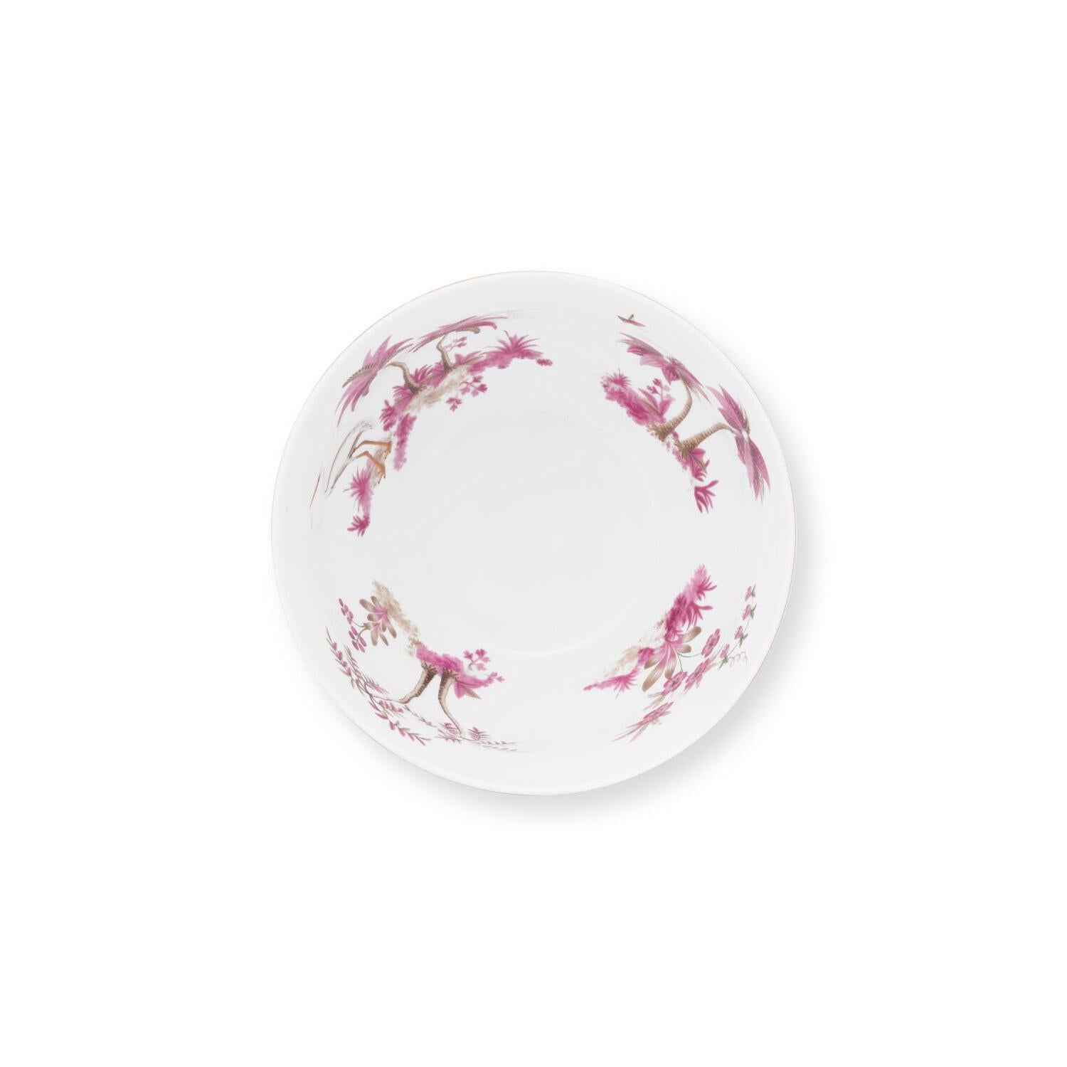 Schale "Jolie - Dots" - 15 cm (Weiß/Rosa)