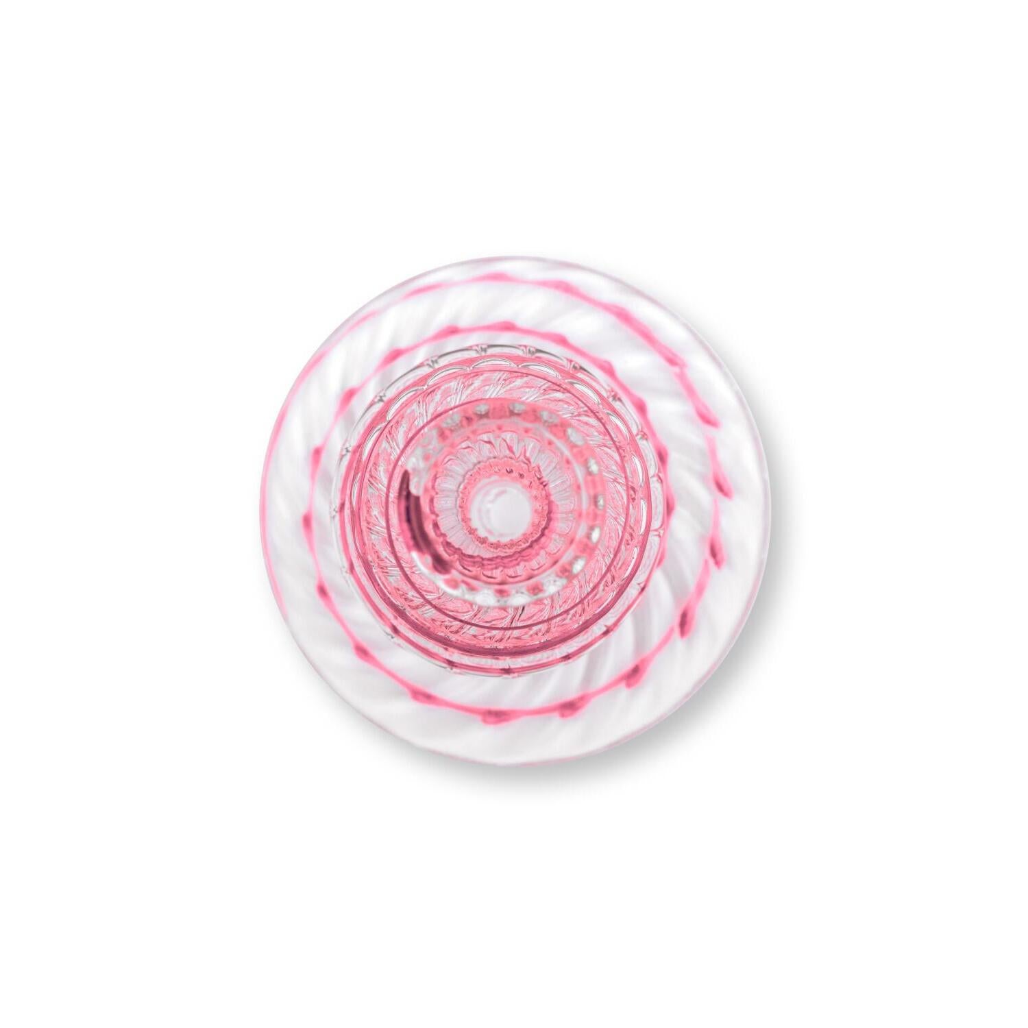 Kerzenhalter "Strudel" - 22 cm (Rosa)