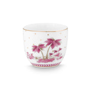 Eierbecher "Jolie - Dots" - 4,7x4 cm (Weiß/Rosa)