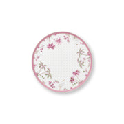 Mini-Kuchentablett "Jolie - Dots" - 21 cm (Weiß/Gold)