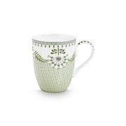 Tasse "Lily & Lotus - Tiles" - 350 ml (Hellgrün)