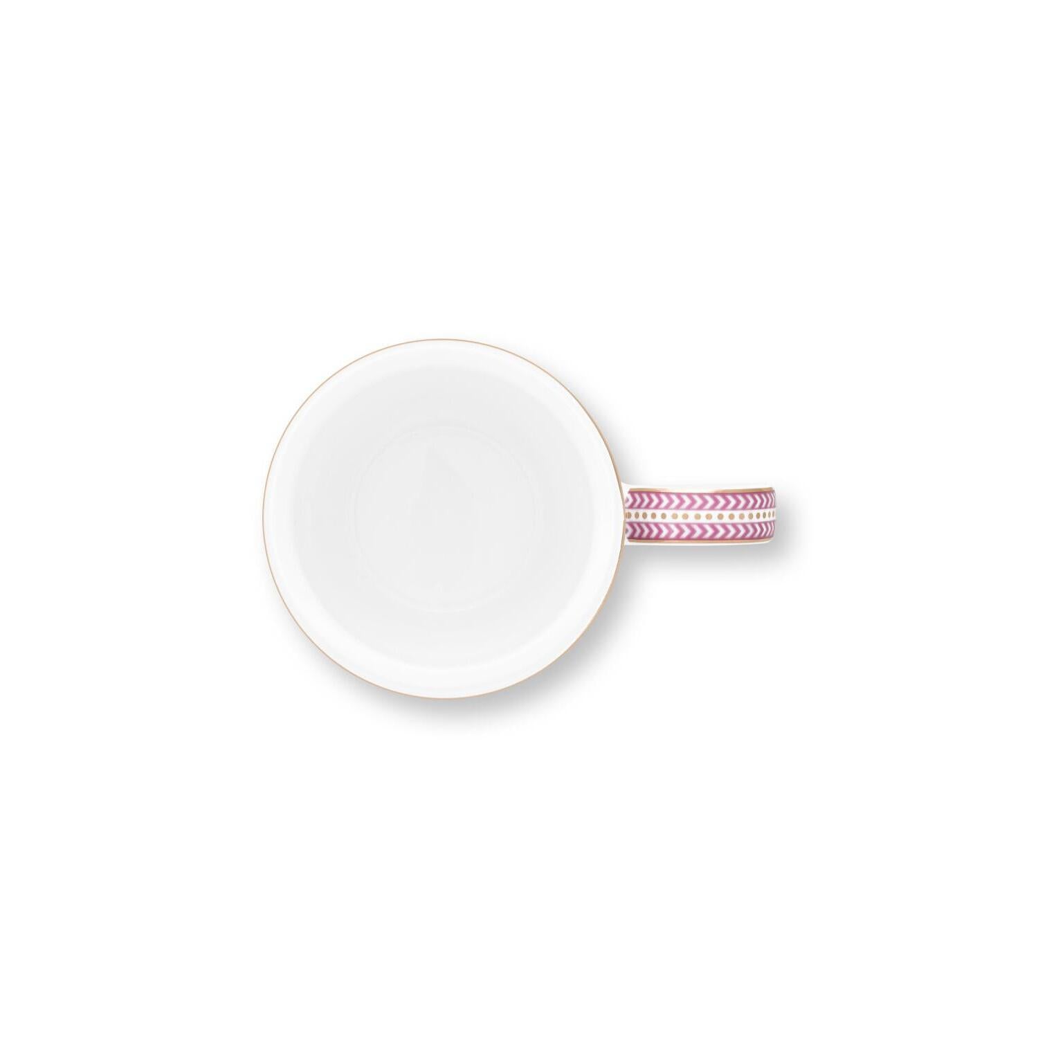 XL-Tasse "Jolie - Tulip" - 450 ml (Rosa/Weiß)