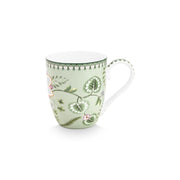XL-Tasse "Lily & Lotus" - 450 ml (Hellgrün)
