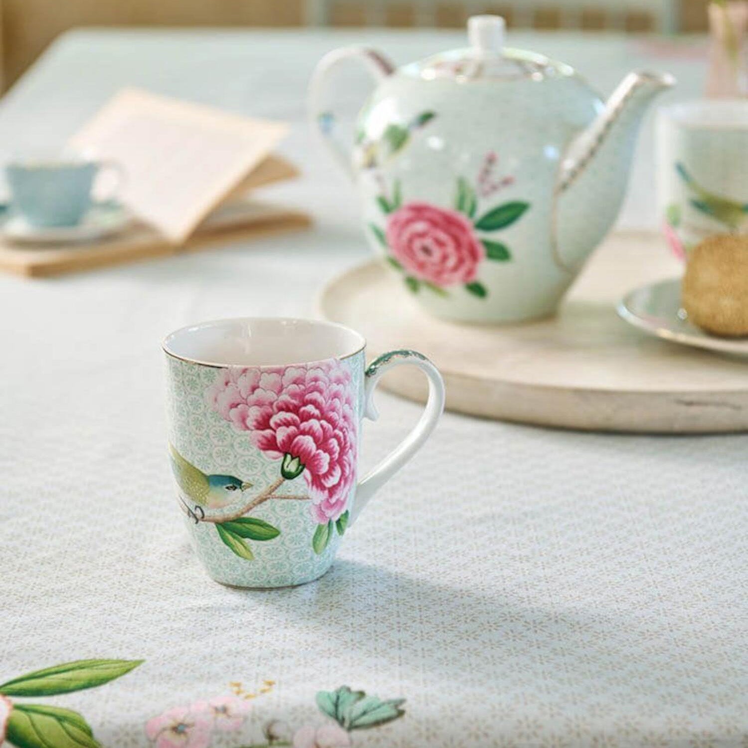 Tasse "Blushing Birds - 450ml (Weiß)