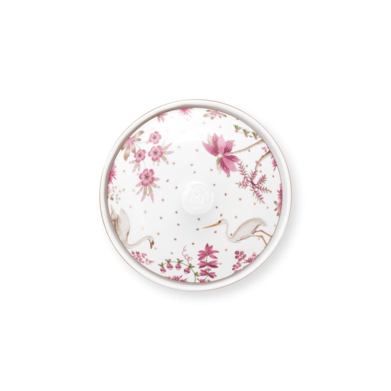 Zuckerdose "Jolie - Dots" - 300 ml (Weiß/Rosa)