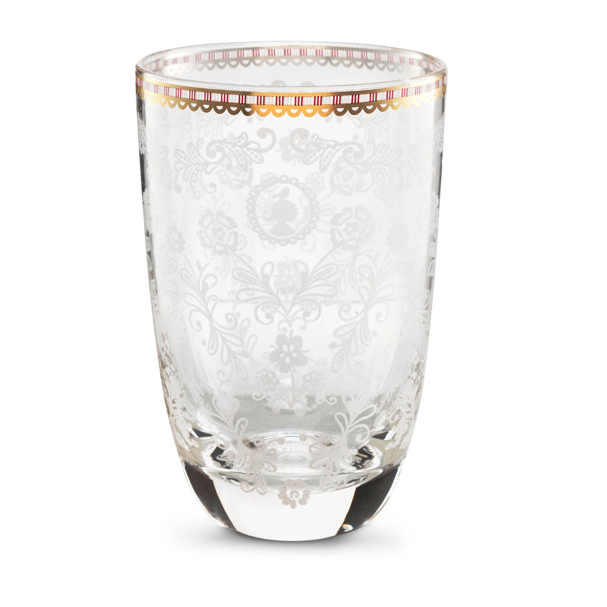 Longdrinkglas "Floral" - 12,5 cm (Klar)