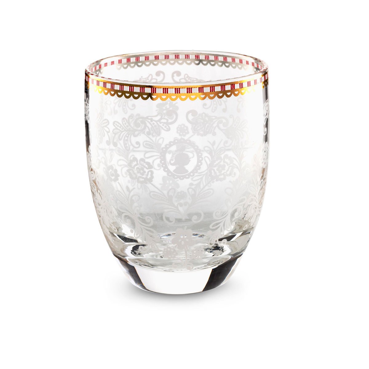 Wasserglas "Floral" - 9,5 cm (Klar)