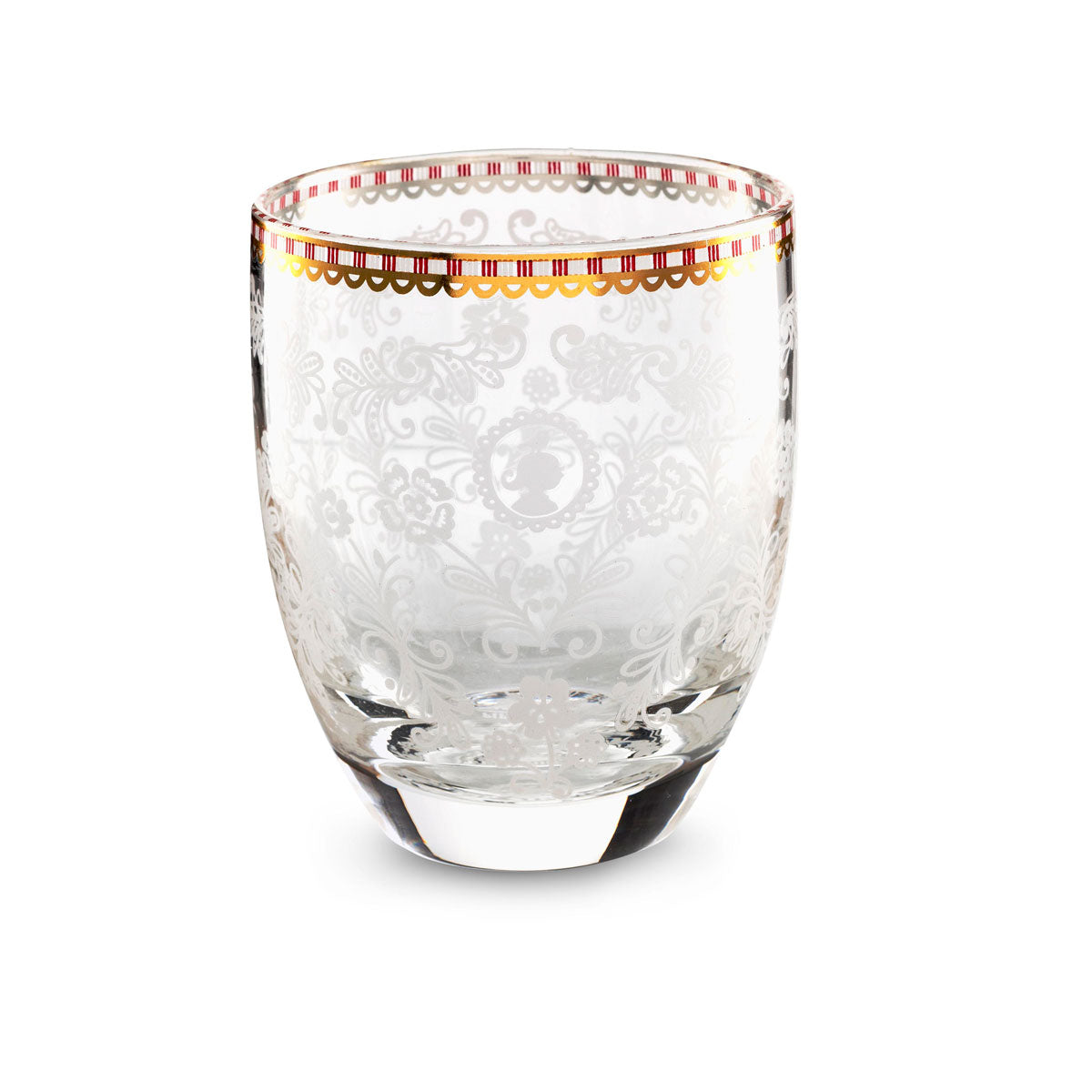 Wasserglas "Floral" - 9,5 cm (Klar)