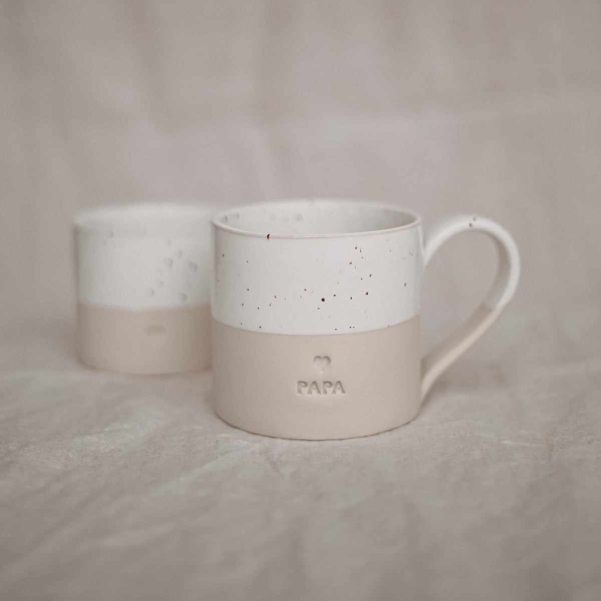Große Tasse "Papa" - 450 ml (Natur)