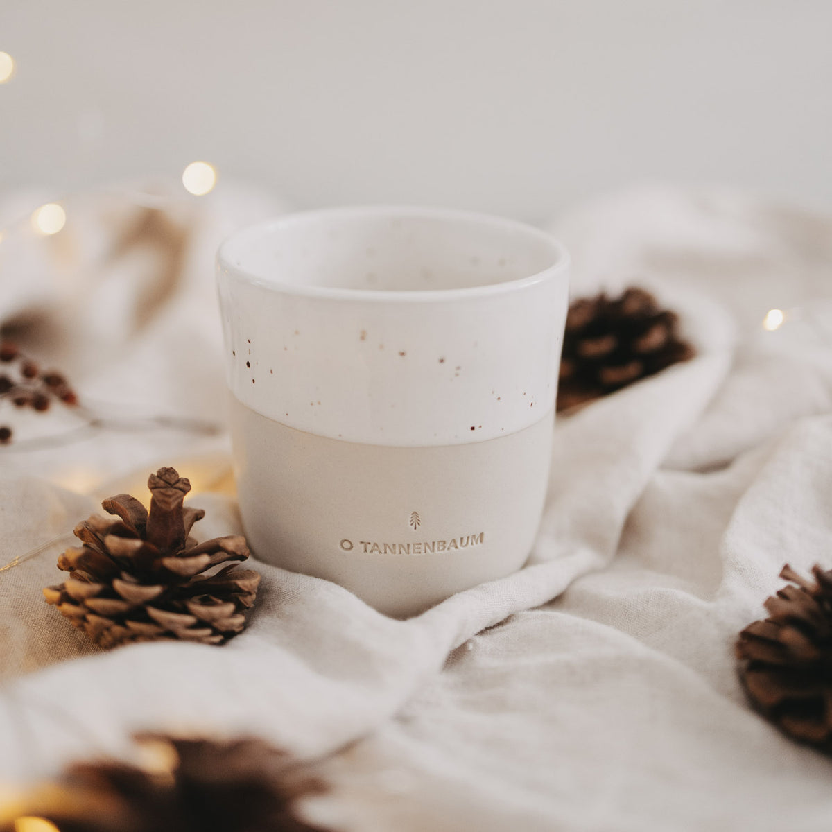Becher "O Tannenbaum" - 320 ml (Natur)