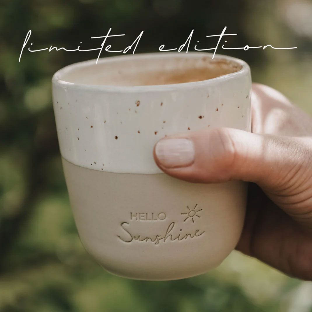 Limitierter Becher "Hello Sunshine" - 320 ml (Natur)