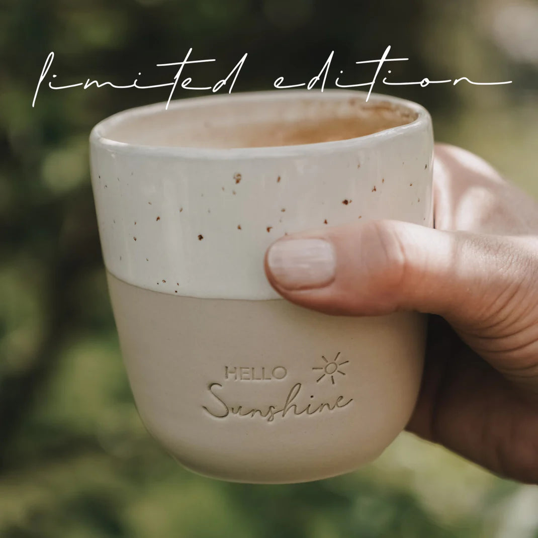 Limitierter Becher "Hello Sunshine" - 320 ml (Natur)