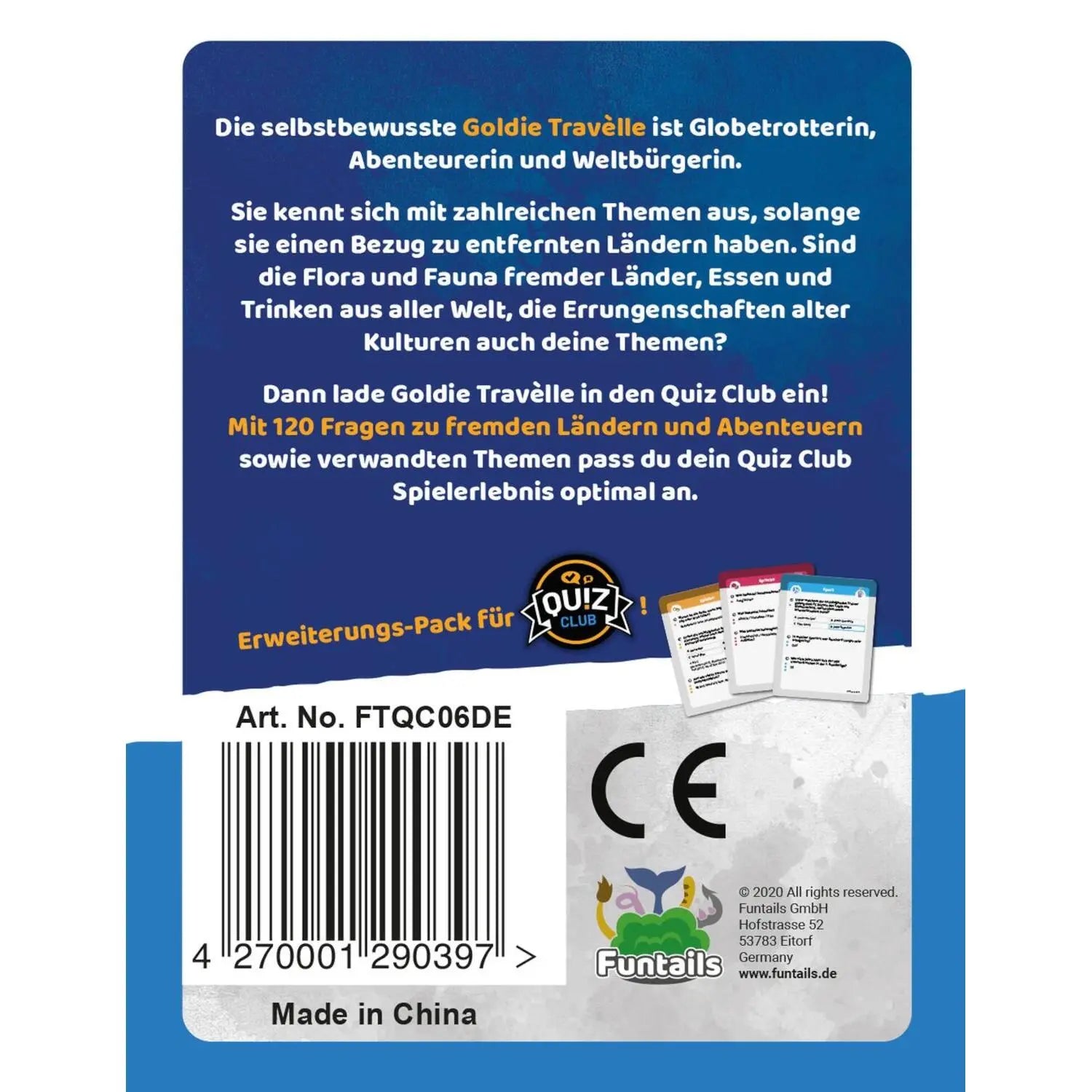 Quiz Club - Charakter Pack Fremde Länder und Abenteuer