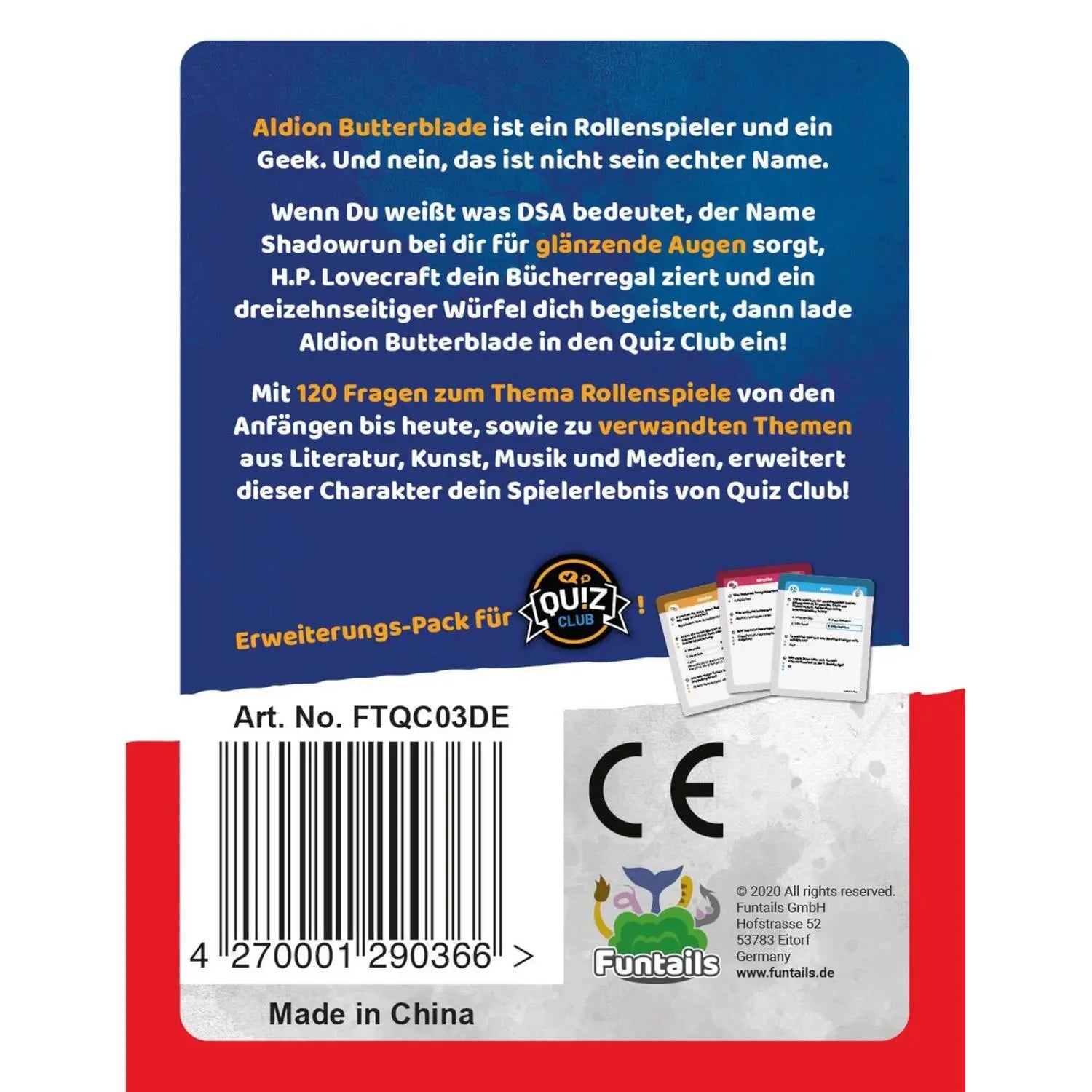 Quiz Club - Charakter Pack Rollenspiele & Geek-Wissen