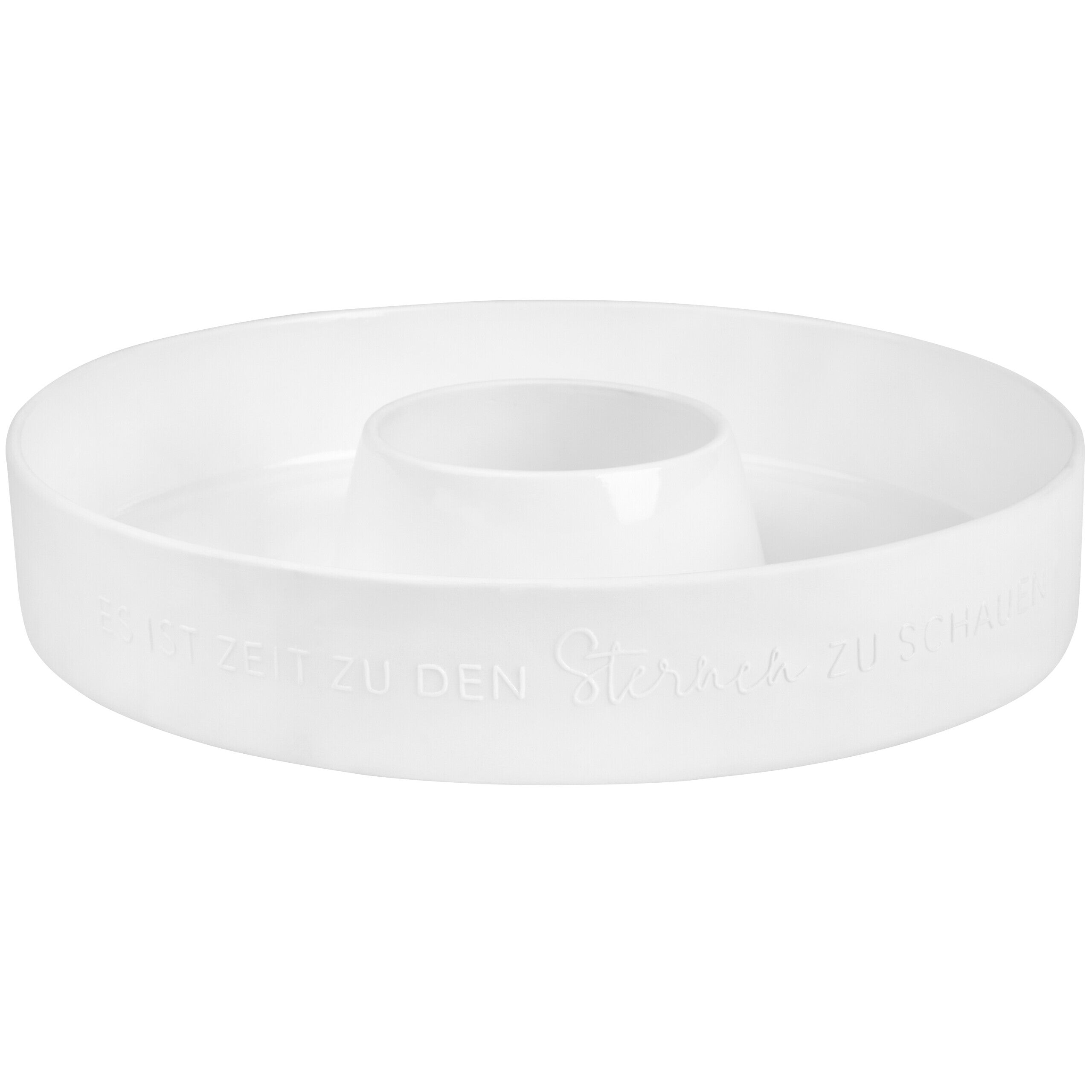 Porzellankranz "Nimm dir Zeit zum Träumen" (Weiß)
