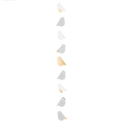 Kette "Piepmatz" - 130 cm (Grau/Weiß/Gold) räder Design