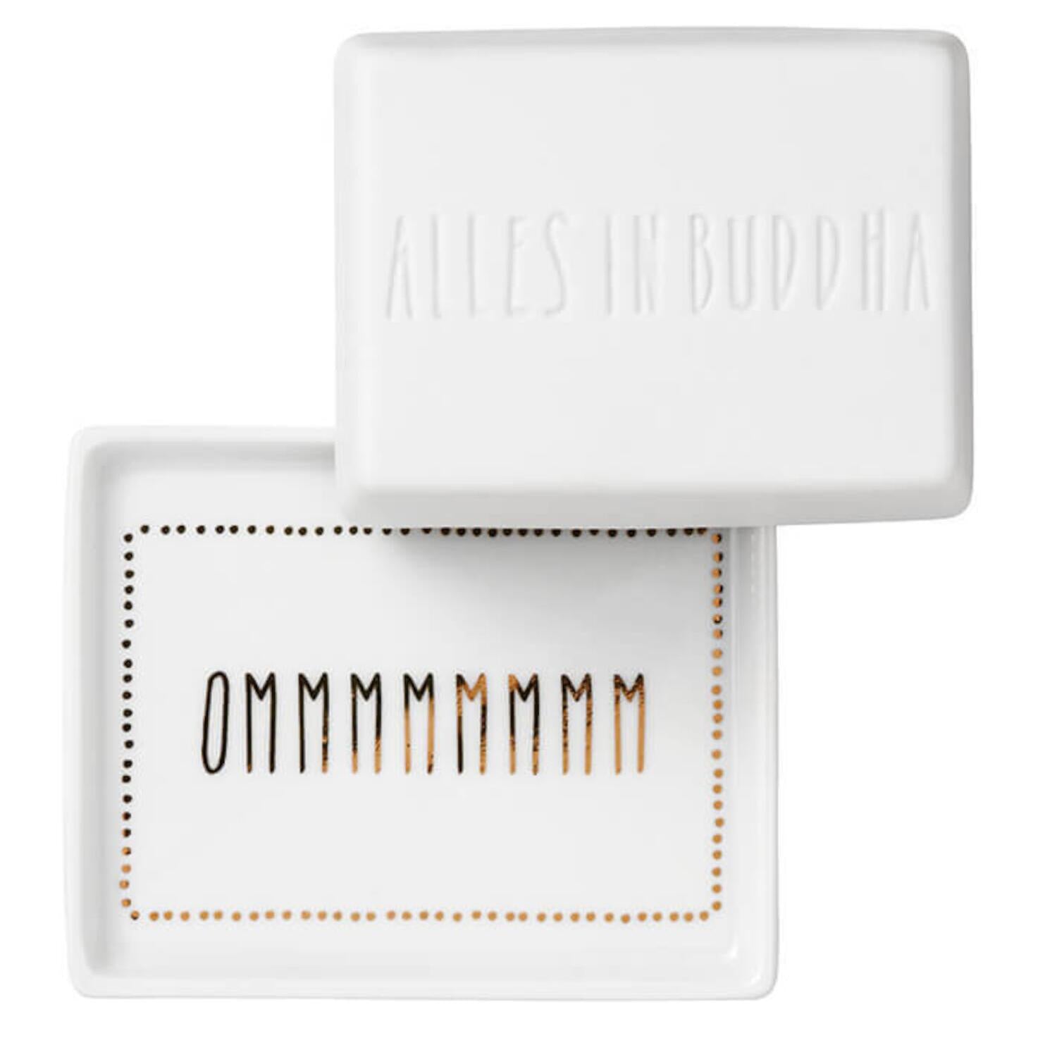 Butterdose "Alles in Buddha" (Weiß)