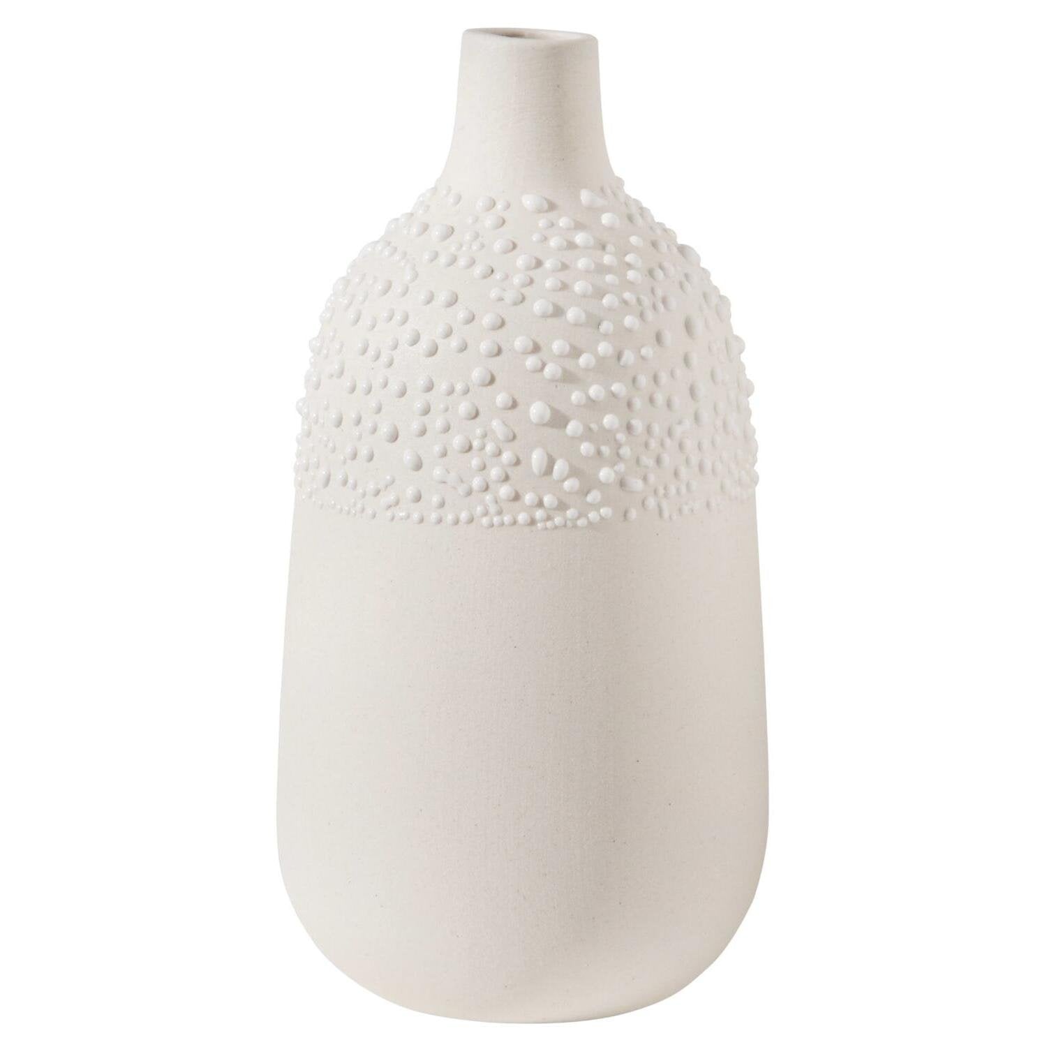 Perlenvase "LIVING - Design 4" - 11cm (Weiß)