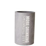 Weinkühler aus Beton "DINING - More drinking" - 21,5cm (Grau)